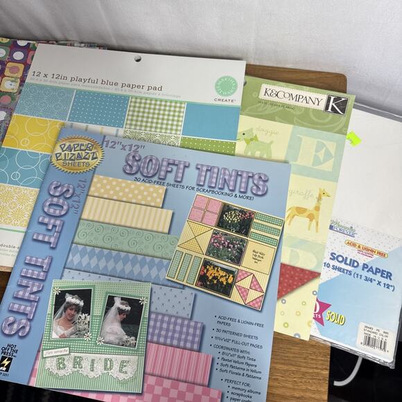 Scrapbook Paper Lot 12 x 12 and 8 x 11 Holiday Martha Stewart Brenda Walton 7 lb - Picture 3 of 10